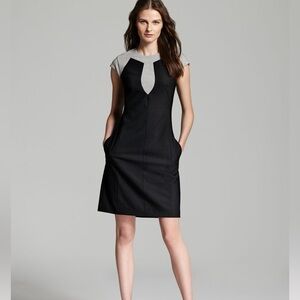 RACHEL Rachel Roy Black and Gray Mini Dress